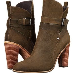 NEW NIB DONALD PLINER LODEN CALF SUEDE BOOTS 11